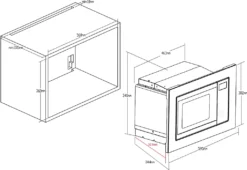 PKM Einbau Mikrowelle Microwellengerät Mikrowellenherd MW820-EBM Edelstahl 800 W -Bosch Verkäufe 82588f7c52c158ed92092df0f75d6d3c