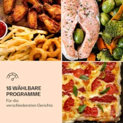 Klarstein Vigor Air Heißluftfritteuse XXL - Airfryer Mit 1800 W - 30 Liter - 18 Programme - Ober- Und Unterhitze - Digitales Bedienfeld Mit Touchscreen - Edelstahl 12 Klarstein Vigor Air Heißluftfritteuse XXL - Airfryer Mit 1800 W - 30 Liter - 18 Programme - Ober- Und Unterhitze - Digitales Bedienfeld Mit Touchscreen - Edelstahl -Bosch Verkäufe 85473511a1f5fb3122efcfd8363bc5e6