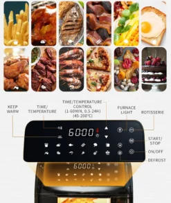 Aigostar Master 30LVU - 10L Heißluftfritteuse, 14 In 1 Heißluftofen Mit Digitalem LED-Touchscreen, 1650 W ölfreies Frittieren, Inklusive 5 Zubehörteilen. -Bosch Verkäufe 85b5410623cd1f225d945d95a19d91fb