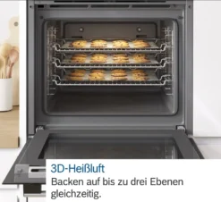 Bosch Serie 4, Einbau-Backofen, 60 X 60 Cm, Schwarz HBA3340B0 -Bosch Verkäufe 868893340f4b40f82c73f1ba764d71a4