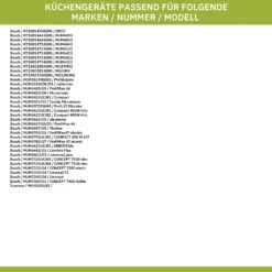 Bosch Siemens 00047953 Dichtung (Mixeraufsatz) Für Küchenmaschine