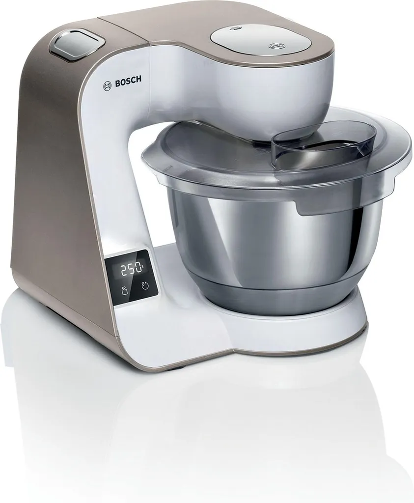 Bosch MUM5XW20 MUM 5 (champagne/weiß) Küchenmaschine, Rührschüssel, Knethaken, Flachrührer, Waage, Mixer-Aufsatz, Schneebesen 13 Bosch MUM5XW20 MUM 5 (champagne/weiß) Küchenmaschine, Rührschüssel, Knethaken, Flachrührer, Waage, Mixer-Aufsatz, Schneebesen – Bild 11