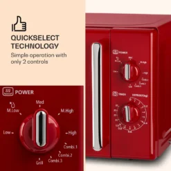 Caroline Mikrowellen-Grill | 20 Liter | 700 W Mikrowelle / 1000 W Grill | Drehteller Ø 25,5cm | QuickSelect | Retro-Design -Bosch Verkäufe 8bc7e001b566c206ce391d8b79acfc48