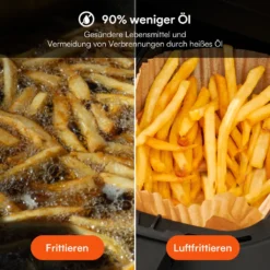 ULTENIC K20 Heißluftfritteuse, 3.8*2L XXL, 2850W, Doppelkammer - Touchscreen - Online - Rezepte 13 ULTENIC K20 Heißluftfritteuse, 3.8*2L XXL, 2850W, Doppelkammer - Touchscreen - Online - Rezepte -Bosch Verkäufe 8c8c90bb0e9564b91235fbf3a893beab