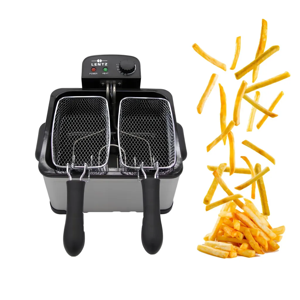 Lentz 5 Liter Edelstahl Kaltzonen-Fritteuse Mit Deckel Inkl. Fritierkorb 2000 Watt Friteuse 7 Lentz 5 Liter Edelstahl Kaltzonen-Fritteuse Mit Deckel Inkl. Fritierkorb 2000 Watt Friteuse – Bild 5