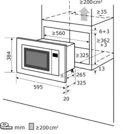 Exquisit Einbau-Mikrowelle EMW10-020 Inox | 700 Watt | Timer | Auftaufunktion | Drehteller 25,5cm -Bosch Verkäufe 90257c87ae3f3f44c497ecb513dd45fd