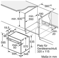 Bosch HBG5780B6 Serie 6 Einbaubackofen 71L Pyrolyse HomeConnect -Bosch Verkäufe 9073894da85b14ef89b78d2d47ff48a4