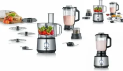 SEVERIN Multifunktionale Küchenmaschine KM 3892 Aus Edelstahl Kunststoff, Edelstahl-gebürstet-schwarz -Bosch Verkäufe 907857c3a06c0bf2ad7eb1356643e65f