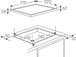 WOLKENSTEIN Induktionskochfeld Edelstahlrahmen Einbaukochfeld IF77-1.2FZBWSG-2W -Bosch Verkäufe 93c8a1f15c129f8fb80e26336d215225