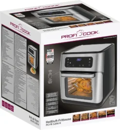 ProfiCook PC-FR 1200 H Heißluft-Fritteuse, 9 Automatikprogramme Inkl. Variabler Zeit Und Temperatureinstellung, Kapazität: Ca. 11 Liter, 4 Einschubhöhen Für Optimale Backergebisse, Edelstahl-schwarz 27 ProfiCook PC-FR 1200 H Heißluft-Fritteuse, 9 Automatikprogramme Inkl. Variabler Zeit Und Temperatureinstellung, Kapazität: Ca. 11 Liter, 4 Einschubhöhen Für Optimale Backergebisse, Edelstahl-schwarz -Bosch Verkäufe 949cc2038850e3f1df440c532bad68a1