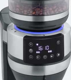 SEVERIN FILKA Vollautomat Für Filterkaffee Mit Glaskanne KA 4850 Aus Edelstahl, Matt-schwarz Edelstahl-gebürstet -Bosch Verkäufe 962031ea7cac9a91bb15a3aa51937554