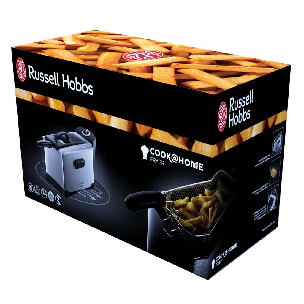 RUSSELL HOBBS Fritteuse Cook@Home 19773-56 Edelstahl 3,2L 130-190°C 1800W 3 RUSSELL HOBBS Fritteuse Cook@Home 19773-56 Edelstahl 3,2L 130-190°C 1800W