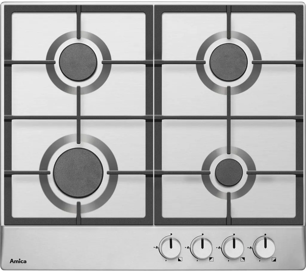 Amica KMG 13159 E Gas-Kochfelder - Edelstahl-Optik 3 Amica KMG 13159 E Gas-Kochfelder - Edelstahl-Optik