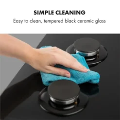 Klarstein Ignito 4 Zonen Gaskochfeld - 4-flammig Aus Glaskeramik, New Edition, Autark, 60cm, Sabaf-Brenner, Erdgas/Propangas, Sicher Mit Abschaltautomatik, Topfträger Aus Gusseisen, Einbau, Schwarz -Bosch Verkäufe 9c5dcd8416b40177d1093c520fea918d