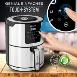 BALTER Heißluftfritteuse Heissluft Friteuse Heißluft Fritteuse Edelstahl 5 Liter XXL -Bosch Verkäufe 9ddf6824e6e4a68f6a9e1f5f4541728a