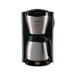 PHILIPS Gaia Collection HD7548/20 Kaffeemaschine Thermokanne, Schwarz/Edelstahl