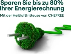 CHEFREE AFW01 Heißluftfritteuse, Mit Visuelles Fensterdesign, Kompaktfriteusen Mit 5L Fassungsvermögen Und 6 Voreingestellte Progra -Bosch Verkäufe 9e125e7bcabefcf4de19f9c239b02944