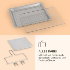 Klarstein Vigor Air Heißluftfritteuse XXL - Airfryer Mit 1800 W - 30 Liter - 18 Programme - Ober- Und Unterhitze - Digitales Bedienfeld Mit Touchscreen - Edelstahl 17 Klarstein Vigor Air Heißluftfritteuse XXL - Airfryer Mit 1800 W - 30 Liter - 18 Programme - Ober- Und Unterhitze - Digitales Bedienfeld Mit Touchscreen - Edelstahl -Bosch Verkäufe 9f2e4af074081a65f8f1b013b87f3362