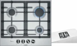 Bosch PCP6A5B90 Kochfeld Gas 60cm Einbau Gaskochfeld Autark Edelstahl -Bosch Verkäufe 9fab1d9292d3fffced60c4959ef7dd62