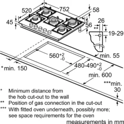 Siemens Gaskochfed EP7A6QB90 - 5 Zonen, 75cm -Bosch Verkäufe a664233375cca2be5778af706c6a4b9a