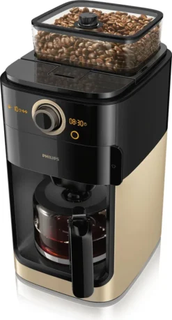Philips HD7768/90 Grind & Brew Filter Kaffeemaschine, Mahlwerk, Timer, Champagner/schwarz -Bosch Verkäufe a7c8010256656da04e41b471b66bdb65