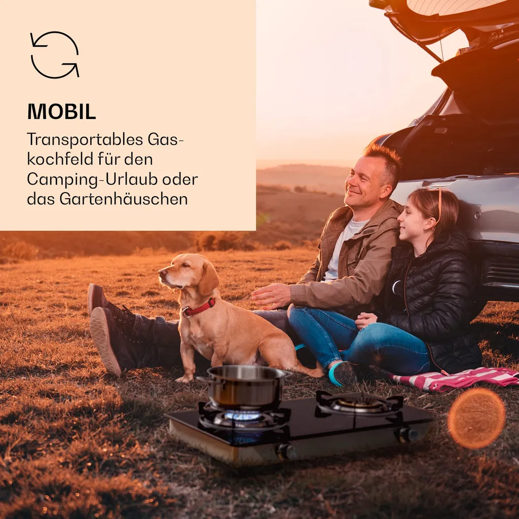 Klarstein Barzona 2 LGP G30 50mbar With Regulator 4 Klarstein Barzona 2 LGP G30 50mbar With Regulator – Bild 2