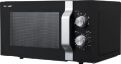 Sharp R204BA Solo-Mikrowelle 6 Leistungsstufen - 800 Watt Leistung Schwarz/Silber -Bosch Verkäufe a8ebf21b1d994811ab8388e7e5488a4d