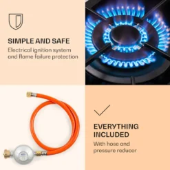 Klarstein Alchemist 3 Gaskochfeld , 6,2 KW , 3-flammig Aluminium-Brenner , Glaskeramik , Elektrische Zündung , Inkl. Schlauch Und Druckminderer -Bosch Verkäufe a9c52d6d5531c41eabd26547e0b5ba36