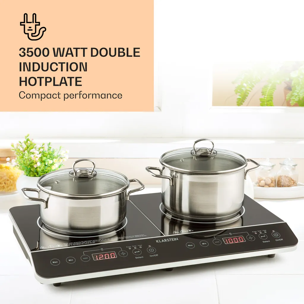 VariCook Slim Doppel-Induktionskochplatte 3500 W Timer 240° C Touch 5 VariCook Slim Doppel-Induktionskochplatte 3500 W Timer 240° C Touch – Bild 3