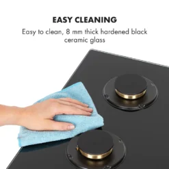 Klarstein Goldflame 4 Gaskochfeld , 4-flammig , Autark , 60 Cm , Einbau , Messing-Brenner , Erdgas/Propangas , Sicherheitsventile , Automatische Abschaltung , Topfträger Aus Gusseisen , Inkl.Schlauch Und Druckminderer , Glaskeramik Ø 8 Mm , Schwarz -Bosch Verkäufe aba33a4261fbb33d087a85d0c0c0d4d8