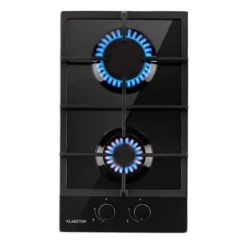 Klarstein Gasherd Einbau-Gaskochfeld - Sabaf-Brenner - Gaskochfeld Für Propan/Erdgas - Gasherd Kochfeld Einbau Gasherd - Glaskeramik - 2-Flammig - 30cm - Schwarz Einbau Gas Kochfeld Gasherd 2 Platten Kochfelder Herdplatte Kochplatte Einbaukochfeld