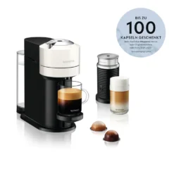 De'Longhi Nespresso-Kapselmaschine Vertuo Next ENV 120.W + Milchaufschäumer -Bosch Verkäufe b326916af3de140ff22aba420ca2d919