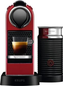 Krups XN7615.19 Nespresso Citiz & Milk Kaffeekapselmaschine (1260 Watt, Wassertankkapazität: 1l, Pumpendruck: 19 Bar) Rot -Bosch Verkäufe b3c45f7a655101fc5d49d11f5bf0aafb