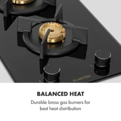Klarstein Goldflame Domino Gaskochfeld , 2-flammig , Autark , 30 Cm , Einbau , Messing-Brenner , Erdgas/Propangas , Sicherheitsventile , Automatische Abschaltung , Topfträger Aus Gusseisen , Inkl. Schlauch Und Druckminderer , Glaskeramik Ø 8 Mm , Schwarz -Bosch Verkäufe b3f3d322aad82d38eb06aea02980d842