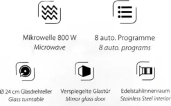 Caso 3315 M20 Mikrowelle Schwarzglas/Edelstahl 11 Caso 3315 M20 Mikrowelle Schwarzglas/Edelstahl -Bosch Verkäufe b55c4a57a40341422ae6ef34216152e5
