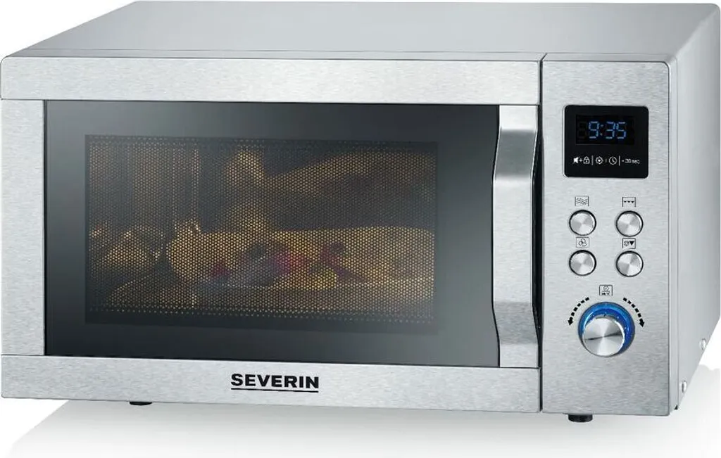 SEVERIN Mikrowelle Mit Grill- Und Heißluftfunktion 3-in-1 MW 7774 Edelstahl-gebürstet Silber 3 SEVERIN Mikrowelle Mit Grill- Und Heißluftfunktion 3-in-1 MW 7774 Edelstahl-gebürstet Silber