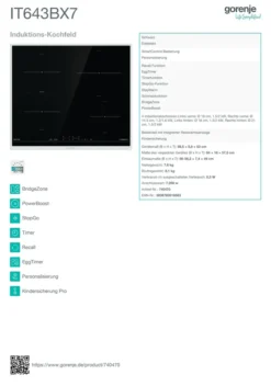 Gorenje IT643BX7 Induktionskochfeld 60cm Autark 2x BridgeZone Edelstahl -Bosch Verkäufe b60467b1cd56394021e67293a729863c