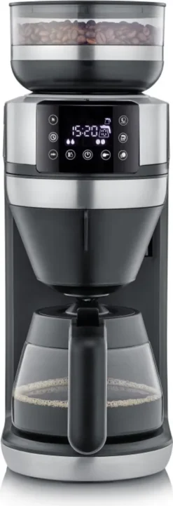 SEVERIN FILKA Vollautomat Für Filterkaffee Mit Glaskanne KA 4850 Aus Edelstahl, Matt-schwarz Edelstahl-gebürstet -Bosch Verkäufe b6e287a9f4f0894ab27b9c77cd2c9c9d