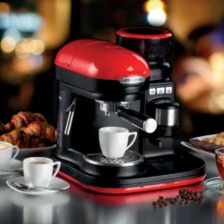 Ariete Siebträger-Espressomaschine Moderna Mit Kaffeemühle Und Aufschäumdüse, Rot/schwarz -Bosch Verkäufe b7e000d89ab7c7767163b9b6635b1b2d