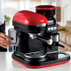 Ariete Siebträger-Espressomaschine Moderna Mit Kaffeemühle Und Aufschäumdüse, Rot/schwarz -Bosch Verkäufe b91ad0b066da96f40f74f4ed70f124e8