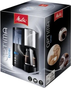 Melitta Optima Timer 100801 Bk, Filterkaffeemaschine Mit Glaskanne Und Timer-Funktion, Abnehmbarer Wassertank, Schwarz -Bosch Verkäufe b9853d28d6bd441370c11f2570391543