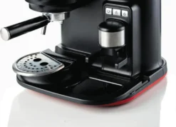 Ariete Siebträger-Espressomaschine Moderna Mit Kaffeemühle Und Aufschäumdüse, Rot/schwarz -Bosch Verkäufe ba3336a256ccd0580e0780e8a9045b92