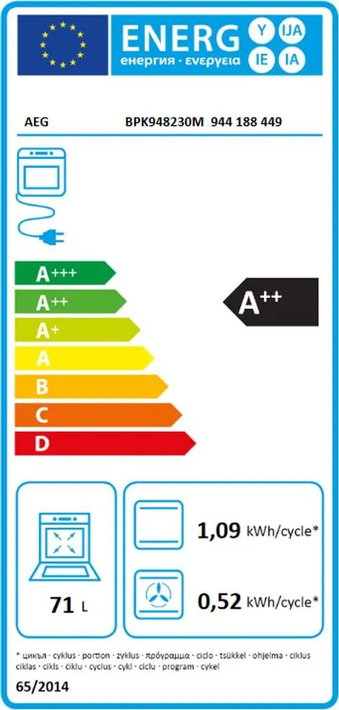 AEG - BPK948230M - Einbau-Backofen - WiFi - Pyrolyse - TFT-Farbdisplay - Edelstahl 7 AEG - BPK948230M - Einbau-Backofen - WiFi - Pyrolyse - TFT-Farbdisplay - Edelstahl – Bild 5