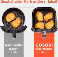 Cosori Premium 5,5-Liter Heißluftfritteuse Mit Spießgestell, Schwarz -Bosch Verkäufe bb6eb23b9ae4ac0d558198d9f24c8109