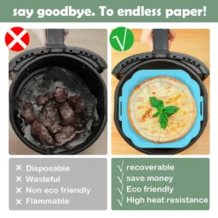 Air Fryer Heißluftfritteuse Silikon Topf Wiederverwendbar Ersatzeinlagen Korb Backofen Pad Hitzebeständige Backblech Fried Pizza Heißluftfritteuse Matte (Blau) -Bosch Verkäufe bce20036a1ad9de7b627b0a60532b718