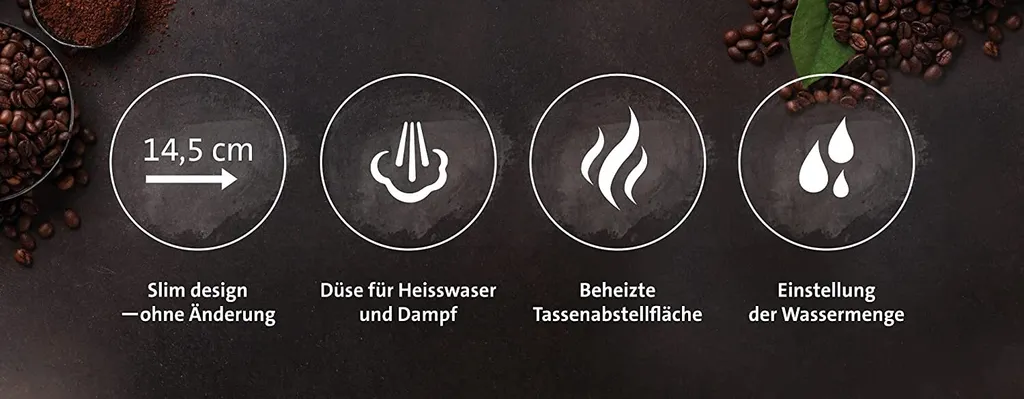 ETA Siebträgermaschine STORIO ETA618190020 Retro Schwarz, 1350W, Max.20 Bar, Thermoblock 9 ETA Siebträgermaschine STORIO ETA618190020 Retro Schwarz, 1350W, Max.20 Bar, Thermoblock – Bild 7
