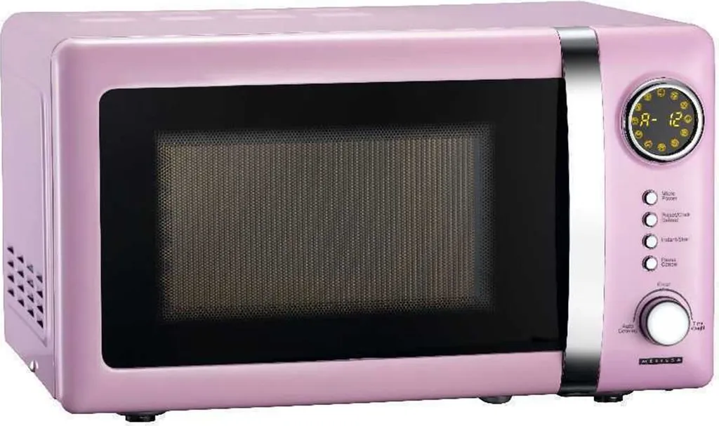 Melissa 16330112 CLASSICO Retro 20 Liter Mikrowelle In Pink Rosa 5 Melissa 16330112 CLASSICO Retro 20 Liter Mikrowelle In Pink Rosa – Bild 3