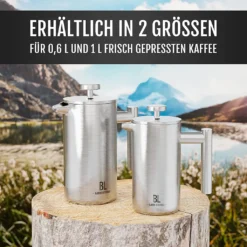 Bjørn Liebdhal French Press Edelstahl Kaffeemaschine Auch Für Camping : 0.6 Liter -Bosch Verkäufe c044738ef2e8c8c49d83e1b4a9d5e80f