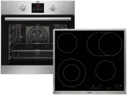 AEG BES331 Set Backofen BES33101ZM + Glaskeramikkochfeld HK634060XB