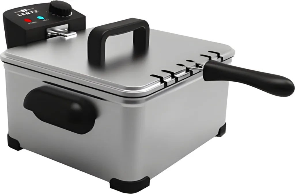 Lentz 5 Liter Edelstahl Kaltzonen-Fritteuse Mit Deckel Inkl. Fritierkorb 2000 Watt Friteuse 3 Lentz 5 Liter Edelstahl Kaltzonen-Fritteuse Mit Deckel Inkl. Fritierkorb 2000 Watt Friteuse
